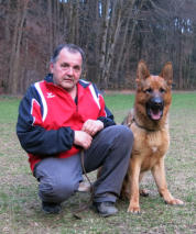 Wolfgang Holzmeister mit Dex vom Lastal