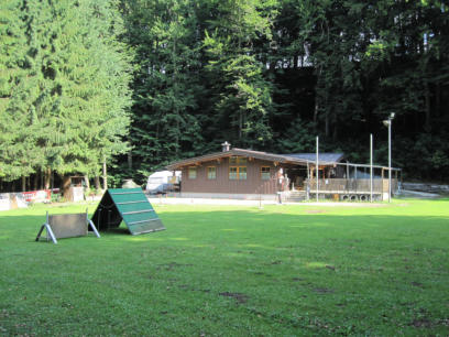 Blick auf Vereinsheim